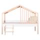 Lit enfant cabane blanc pin massif 90x190