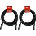 2 Pack XLR Microphone Cable 20 Feet XLR Male To XLR Female