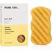 Pure SOL. Konjac Exfoliating Bath Sponge - Turmeric Exfoliating Sponge â€“ Konjac Sponge For Brightening - Deep Cleansing Clean Pores Remove Impurities - 100% Natural And Good For All Skin Types