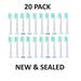 Electric Toothbrush Replacement Brush Heads Fits Most Philips Sonicare Soft 20 COUNT (DiamondClean FlexCare Series HealthyWhite EasyClean)