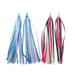 BESTONZON 2pcs Kids Bike Handlebar Streamers Colorful Ribbons Tassel for Girls Boys Scooter Handgrip (Blue and Pink)