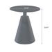 Outdoor Aluminum Round Side Table Grey