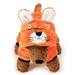 Pet Costume Dog Halloween Suit Dog Tiger Costume Dog Jumpsuit Pet Puppy Supplies - Size L (Orange)
