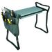 LELINTA Folding Garden Kneeler Seat and Bench Heavy Duty 2-in-1 Garden Stool and Kneeler Garden Kneeler and Seat Folding Kneeling Bench Stool with Tool Pouches for Gardening