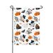 ZNDUO Cute Ghost Pumpkin Pattern Halloween Garden Flag Small Yard Lawn Flag for Outdoor House Decor Holiday Home Decorations 12.5 x18