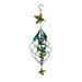 Beautiful Double Layer Hummingbird Hanging Wind Twirler - 8 X 8 X 31 Inches Fade And Weather Resistant Outdoor Decoration For Homes Yards And Gardens