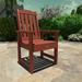 highwood Lehigh Eco-friendly Outdoor Armchair - Dining-height Rustic Red