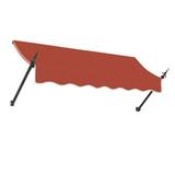 Awntech 5.375 ft New Orleans Fixed Awning Acrylic Fabric Terracotta