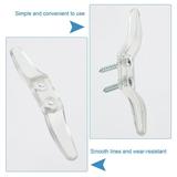 6pcs Blind Cord Cleats Safety Rope Cleats Plastic Window Cord Cleats Transparent Blind Cord Winders