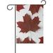 SKYSONIC Garden Flag Red Maple Leaves Against White Double-Sided Printed House Sports Flag-28x40(in)-Polyester Decorative Flags for Courtyard Garden Flowerpot