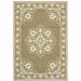 HomeRoots 9 x 13 ft. Tan Oriental Stain Resistant Indoor & Outdoor Rectangle Area Rug - Tan - 9 x 13 ft.