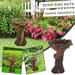 Yard Outdoor garden birds Indoor Garden Garden Statue Outdoor Statue Antique Bath Bird Decoration Succulents Resin Birdbath For Home Courtyard Garden Patio & Garden