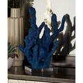 Studio 350 Blue Polystone Coastal Sculpture Coral 13 x 10 x 9 - 10 x 9 x 13