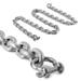 Five Oceans 1/4-Inch x 5-Foot Boat Anchor Lead Chain with Stainless Steel Shackles High Test G4 Calibrated Galvanized Steel Chain- FO4489-G5