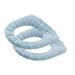 NUOLUX Winter Warm Non-slip Thick Toilet Seat Cushion Toilet Seat Cover for Home Use (Nordic Sky-blue)