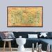 Skpblutn Home Decoration Vintage Art Nautical Paintings Home Sea Map Decor Wall Ocean World Wall Stickers Multicolor