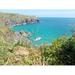 Cornwall Coastline England Seascape Sea Landscape - Laminated Poster Print - 12 Inch by 18 Inch with Bright Colors and Vivid Imagery
