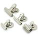 12Pcs Magnetic Clips Stainless Steel Fridge Magnets Magnetic Clips Heavy Duty Metal Bulldog Clips Hinge Clips Large Clip Clamp for Pictures Home Kitchen Office School Supplies