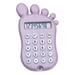 Mosey Calculator Cute Foot Shape Design 8 Digit LCD Screen Multifunctional with Comfortable Silicone Buttons Calculator