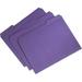 753001 1 by 3 Cut Letter Single Ply Recycled File Folders Purple