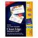 Avery Clean Edge 88220 Business Card - For Inkjet Print - Business Card - 2 x 3.50 - Matte - 160 Card - White