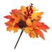 Viworld Plastic Plug-in Artificial Maple Leaves Branches Vine Fake Foliage with Pumpkin DIY Decor Kitchen Festival Table Centerpieces Decoration - C