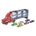 Kids Boys Toy Car Model Inertia Portable Transport Truck Engineering Vehicle Model Alloy Metal Flatbed Trailer Trucks Toys