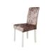 Rosnek Velvet Shiny Fabric Chair Cover Universal Size Stretch Seat Protector Case Dining Room Chair Slipcovers Home Hotel Banquet Decoration