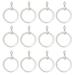 20Pcs Stainless Curtain Rod Rings Curtain Rod Securing Rings Muffler Ring Silver