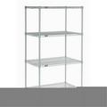 Nexel Industries Silver Epoxy 18 x 30 x 63 in. Starter Shelf Unit - Silver - 18 x 30 x 63 in.