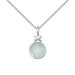 24 in. Sterling Silver Round-Shape X Design Pendant with 1.5 mm Box Chain