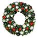 5 ft. Decorated with the Modern Pre-Lit with Warm White LEDs Sequoia Wreath