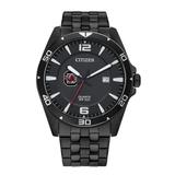 Men's South Carolina Gamecocks Quartz Black-Tone Stainless Steel Watch