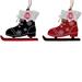 The Memory Company Ohio State Buckeyes Two-Pack Ice Skate Ornament Set