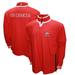 Men's Franchise Club Scarlet Ohio State Buckeyes 3-in-1 Double-Down T-Shirt & Quarter-Zip Pullover Set