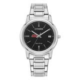 Women's Citizen Watch Silver Jacksonville State Gamecocks Eco-Drive Black Dial Stainless Steel
