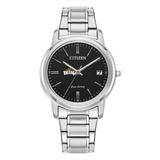 Women's Citizen Watch Silver Toledo Rockets Eco-Drive Black Dial Stainless Steel