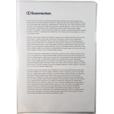 Soennecken Sichthülle 1609 DIN A4 PP transparent 50 St./Pack. Image