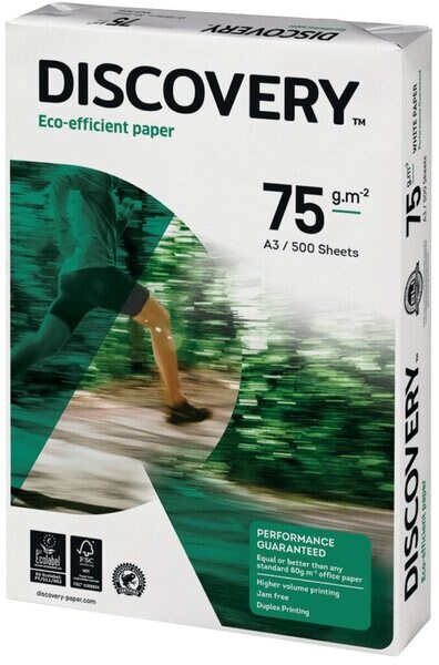 Discovery Kopierpapier, DIN A3, 75g/qm, weiß, Weißegrad: 161 CIE, holzfrei Image