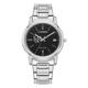 Women's Citizen Watch Silver Franklin & Marshall Diplomats Eco-Drive Black Dial Stainless Steel