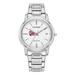 Women's Citizen Watch Silver Marist Red Foxes Eco-Drive White Dial Stainless Steel