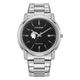 Men's Citizen Watch Silver Case Western Reserve Spartans Eco-Drive Black Dial Stainless Steel