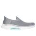 Skechers Women's Slip-ins: GO WALK 7 - Springtime Slip-On Shoes | Size 7.0 | Gray | Textile/Synthetic | Machine Washable