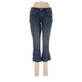 L.2 Jeanswear Jeans - Low Rise Boot Cut Cropped: Blue Bottoms - Women's Size 3 - Dark Wash