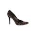 Stuart Weitzman Heels: Slip On Stilleto Cocktail Party Brown Leopard Print Shoes - Women's Size 8 - Pointed Toe