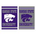 Evergreen Enterprises, Inc Kansas State University 2-Sided Polyester 18 x 13 in. Garden Flag | 18 H x 12.5 W in | Wayfair 14ES943