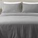 Great Bay Home Nordic Super Soft Solid Flannel Sheet Set, Cotton in Gray | Twin | Wayfair GB20007