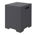 Latitude Run® Laurina 16 In. Square Garden Small Accent Side Table, Indoor Outdoor End Table Coffee Table in Gray | 21 H x 16 W x 16 D in | Wayfair