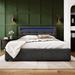 Ivy Bronx Jarryd Platform Storage Bed Upholstered/Linen in Gray | 36.8 H x 63.8 W x 82.5 D in | Wayfair 1CAB9A9B978244FBB8425C3DB449DA65