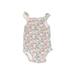 Carter's Short Sleeve Onesie: Pink Floral Bottoms - Size 3 Month
